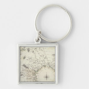 Porte-clés Carte des principaux cours d'eau