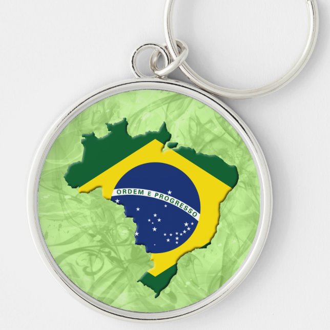 Porte-clés Carte du Brésil (Devant)