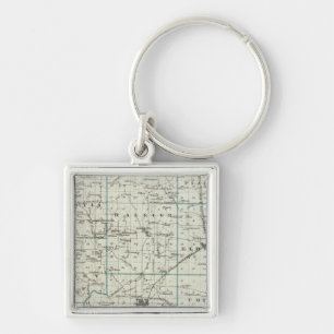 Porte-clés Carte du comté de Saline
