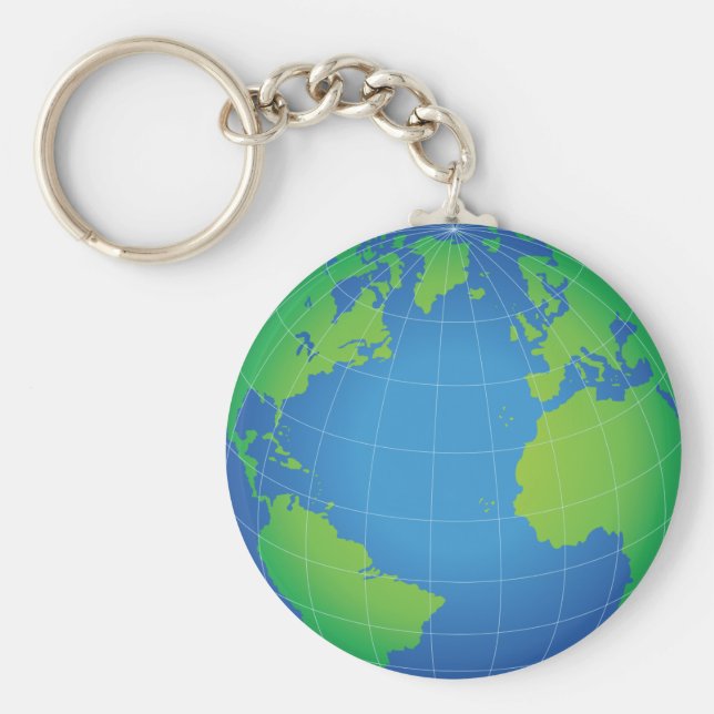 Porte-clés Carte du monde (Devant)