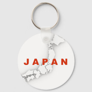 Porte-clés Carte du plan du Japon