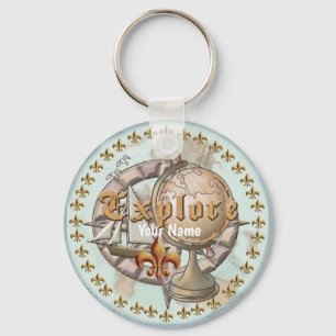 Porte-clés Carte Explorateur