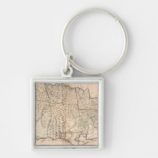 Porte-clés CARTE : La JAMAÏQUE, 1755 2 (Devant)