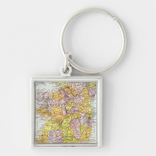 Porte-clés CARTE : L'IRLANDE, c1890 (Devant)