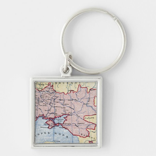 Porte-clés CARTE : L'UKRAINE, c1906 (Devant)