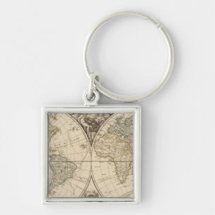 Porte-clés Carte mondiale 9