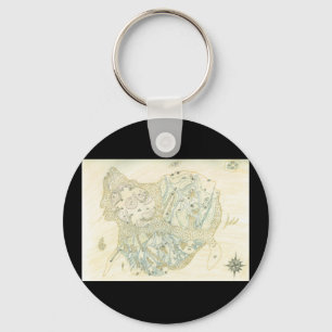 Porte-clés Carte non étiquetée de Trino