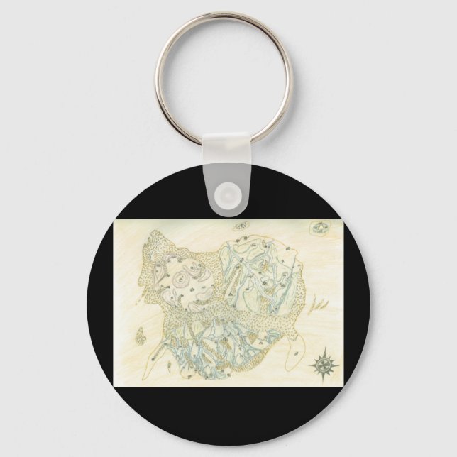 Porte-clés Carte non étiquetée de Trino (Recto)