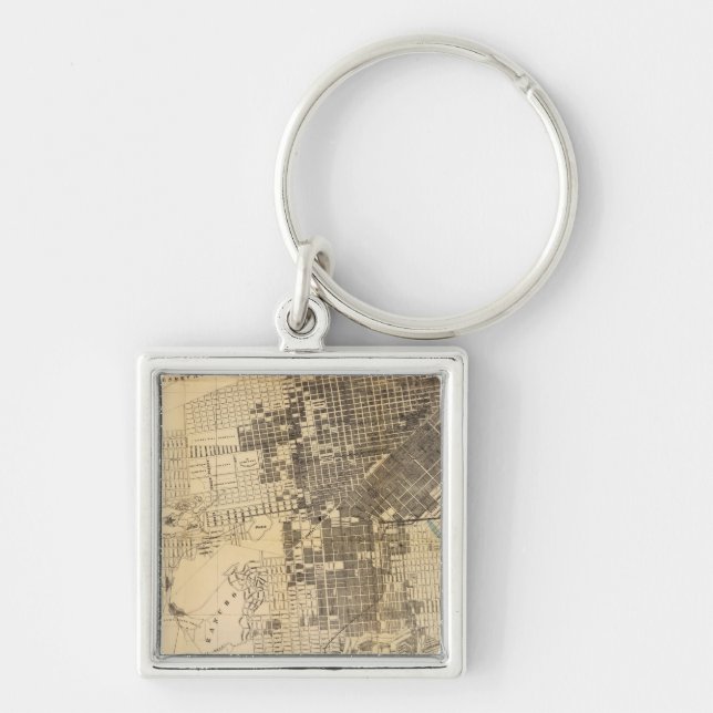 Porte-clés Carte officielle du Guide de Bancroft de San Franc (Devant)