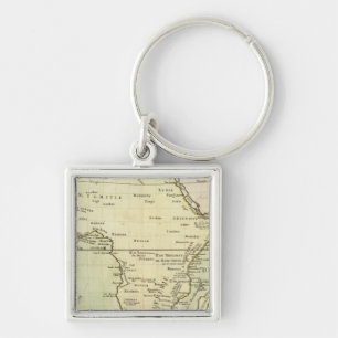 Porte-clés Carte physique de l'Afrique