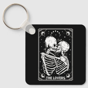 Porte-clés Carte Tarot Lots Skeleton Valentine Gothic Ha
