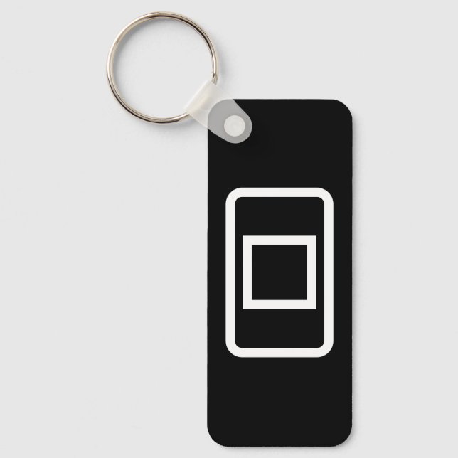 Porte-clés Carte Zener | Carré creux (Recto)