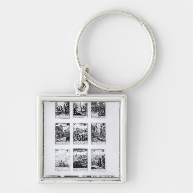 Porte-clés Cartes de jeu commémorant (Devant)