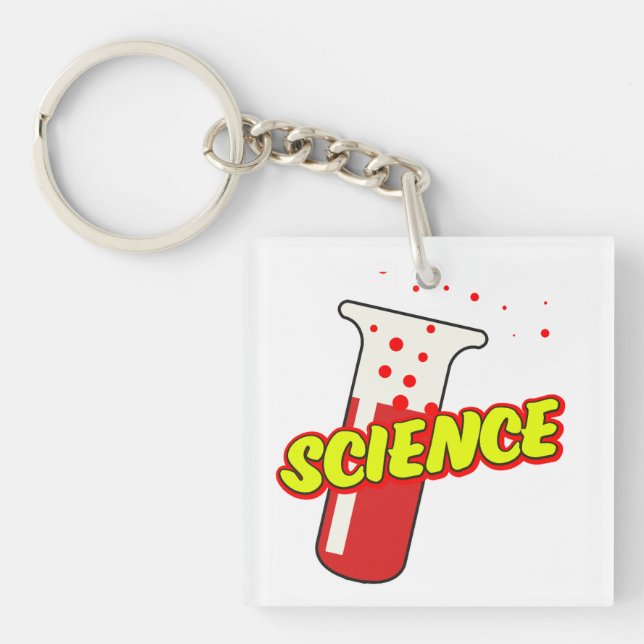 Porte-clés Cartographie de flacon scientifique (Devant)