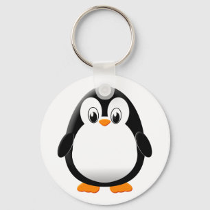 Porte-clés Carton de mignonne pingouin