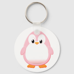 Porte-clés Carton de mignonne pingouin