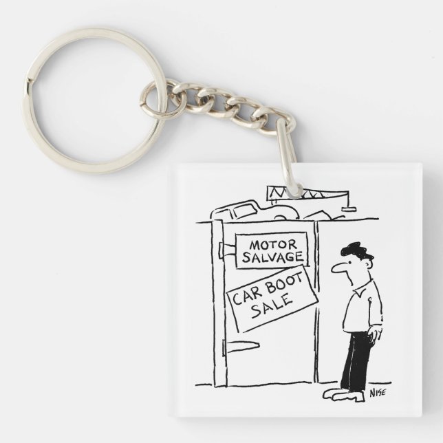 Porte-clés Carton de vente de la voiture de la casse voiture  (Devant)