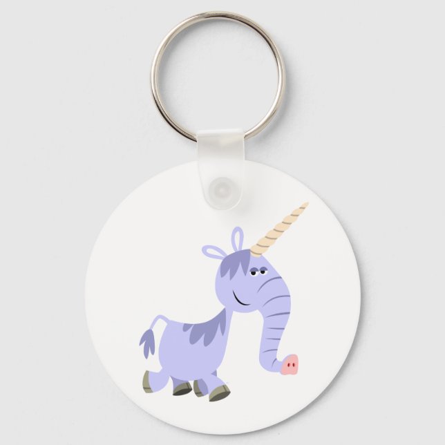 Porte-clés Carton inhabituel Porte - clé Unicorn (Recto)