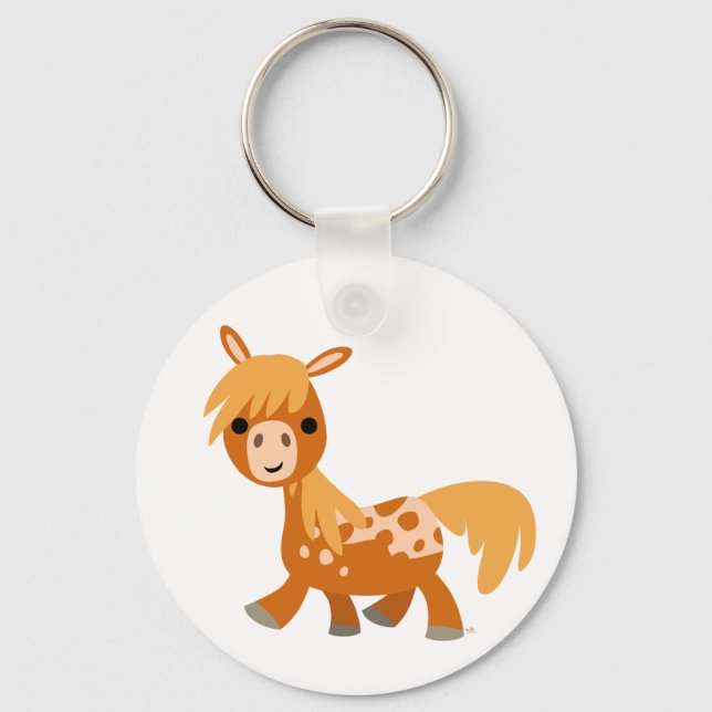 Porte-clés Carton mignon Appaloosa Pony Porte - clé (Recto)