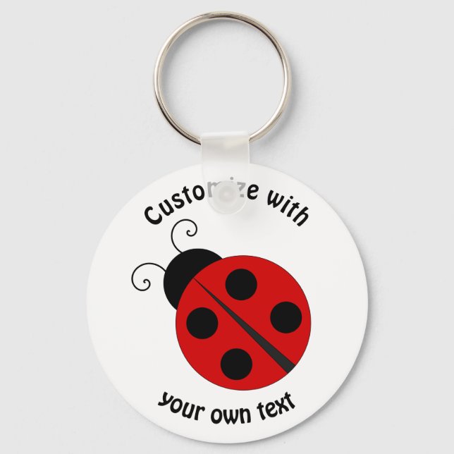 Porte-clés Carton personnalisé Ladybug (Recto)