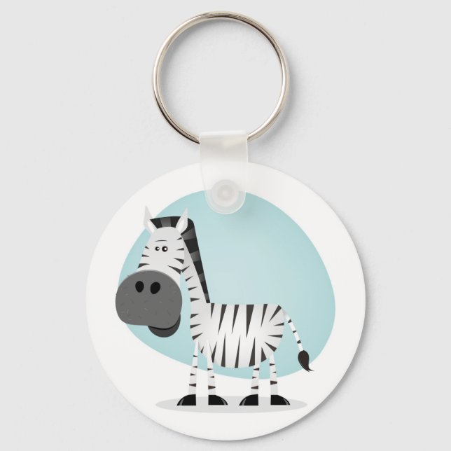 Porte-clés Cartoon mignon Zebra (Recto)