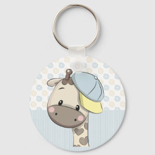 Porte-clés Cartoon personnalisé Porte - clé de Giraffe Garçon