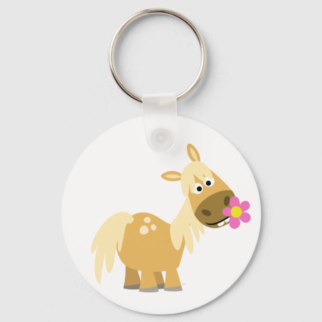Porte-clés Cartoon Pony et porte - clé de fleurs (Recto)