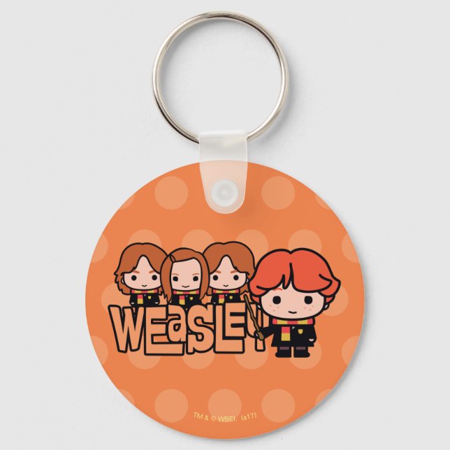 Porte-clés Cartoon Weasley Siblilings Graphisme (Recto)