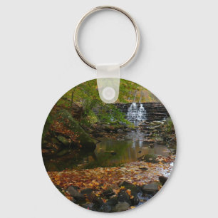 Porte-clés Cascade automnale et Creek Pennsylvania Nature