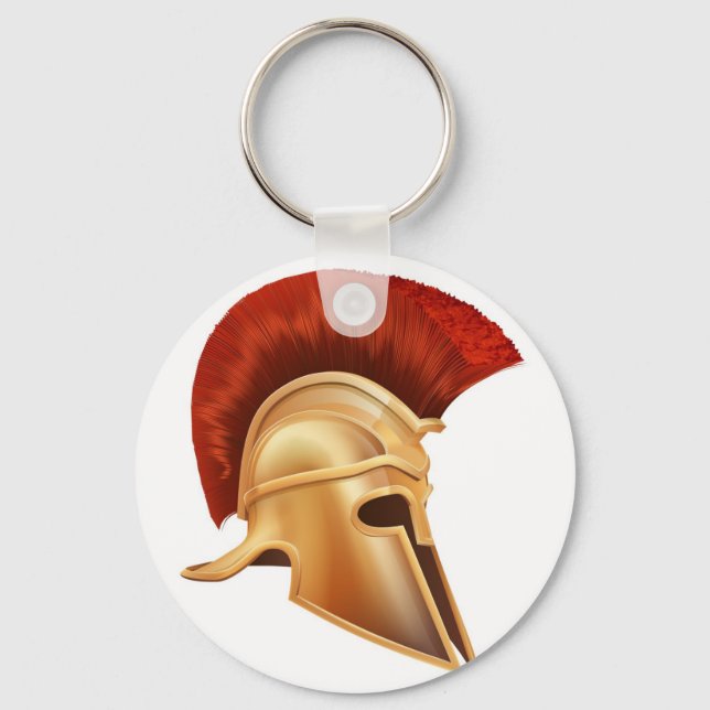 Porte-clés Casque de guerrier grec antique (Recto)