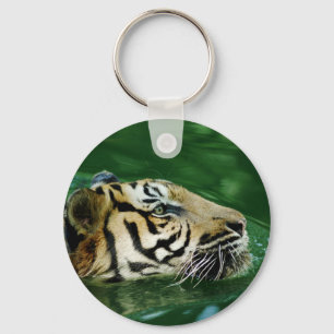 Porte-clés Casque de natation en tigre malaisien