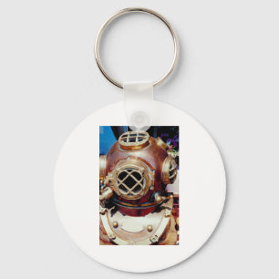 Porte-clés Casque vintage de plongée