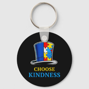 Porte-clés Casquette de puzzle Choisir la gentillesse pour la