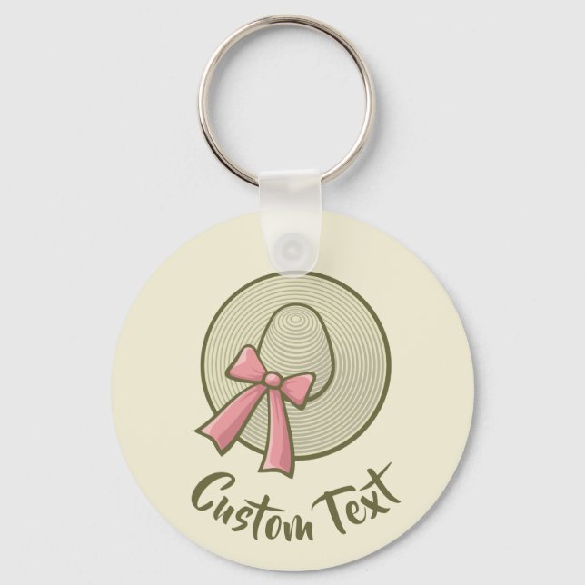 Porte-clés Casquette large Brimé jaune (Recto)