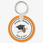 Casquette noire et orange et Tassel