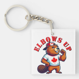 Porte-clés Castor Canadien Elbows Up