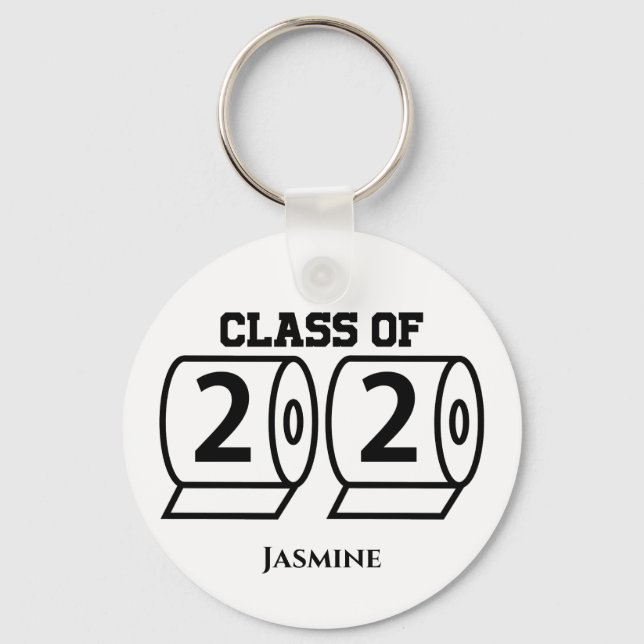 Porte-clés Catégorie de 2020 Funny Toilet Papier Graduation S (Recto)