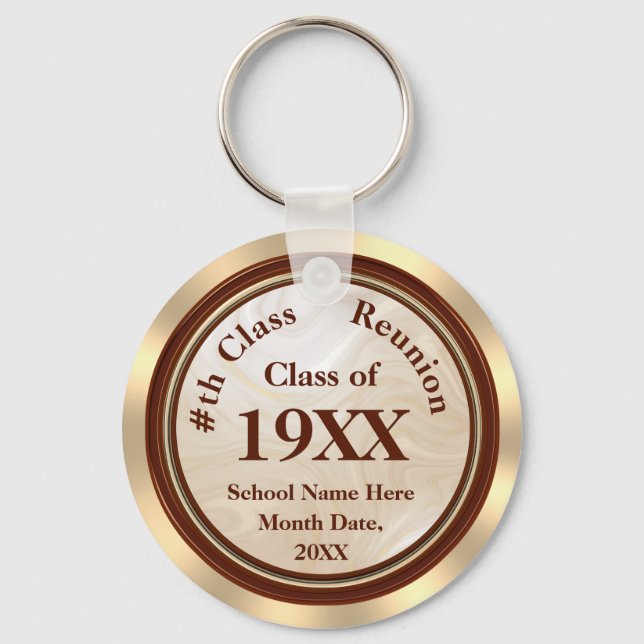 Porte-clés Catégorie de diplôme personnalisée, Cadeaux de réu (Recto)