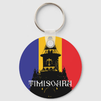 Porte-clés Cathédrale de Timisoara - drapeau tricolore
