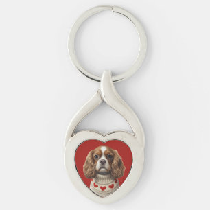 Porte-clés Cavalier cœur d'amour