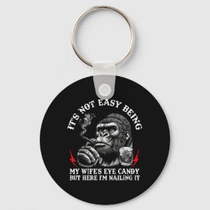 Porte-clés Ce n'est pas facile d'être le singe friandise de m