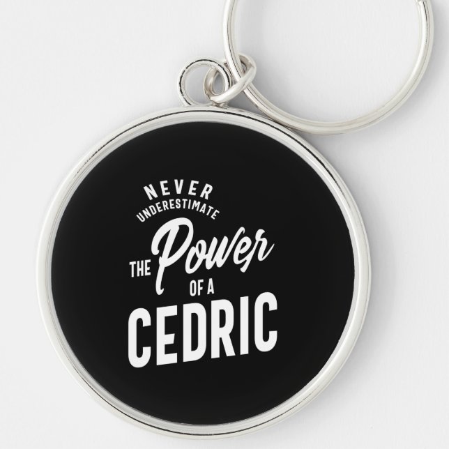 Porte-clés Cedric Nom personnalisé Cadeau Anniversaire (Devant)