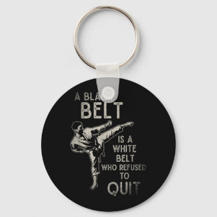 Porte-clés Ceinture noire de ninja d'arts martiaux japonais