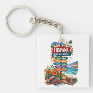Porte-clés Célébration côtière du Mois du patrimoine hispaniq