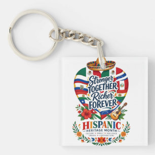 Porte-clés Célébration côtière du Mois du patrimoine hispaniq
