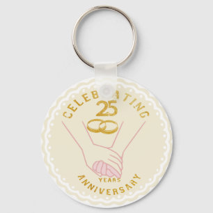 Porte-clés Célébration de 25 ans Cadeaux
