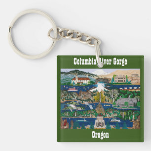 Porte-clés Célébration de la gorge de Columbia River