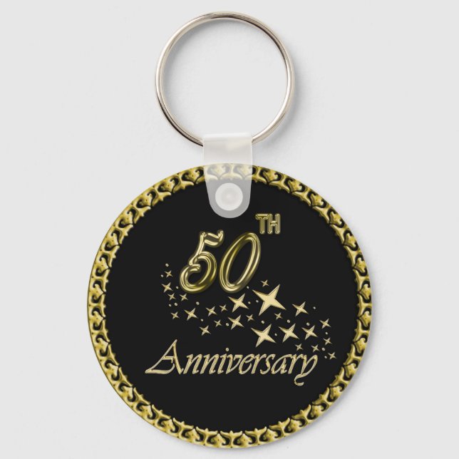Porte-clés Célébration du 50e anniversaire de l'or et du noir (Recto)