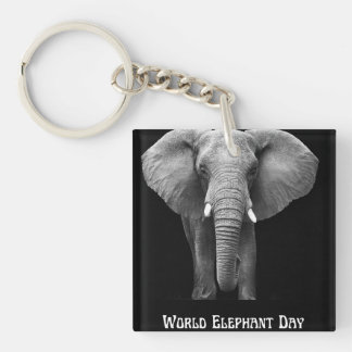 Porte-clés Célébrez la Journée mondiale des éléphants : Conce