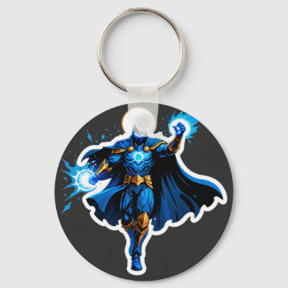Porte-clés Celestial Arc Knight – Blue Energy Ascension